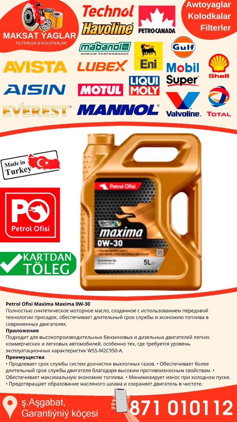 PETROL OFISI MOTOR YAGLARY - Aşgabat - img 2