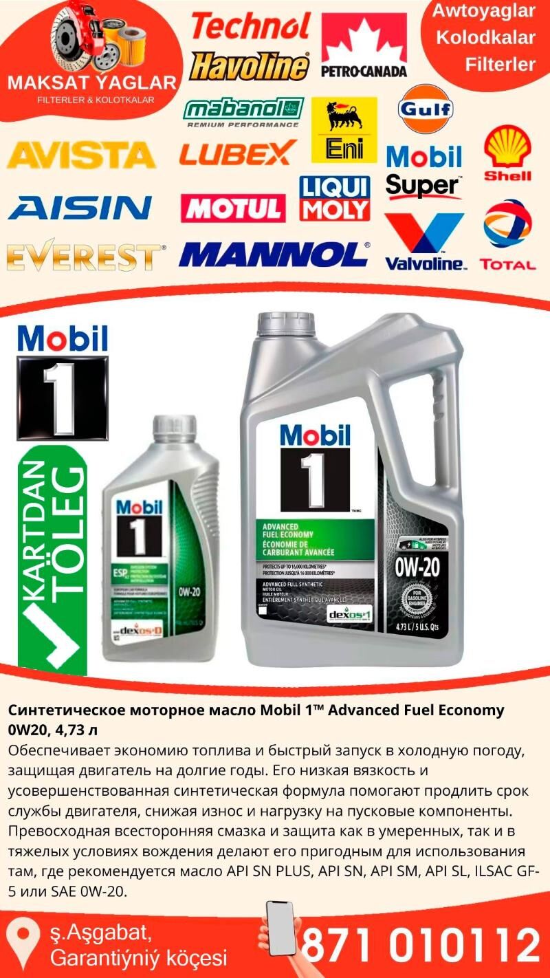 MOBIL 1 ÝAGLARY МАСЛА МОБИЛЬ 1 - Aşgabat - img 3