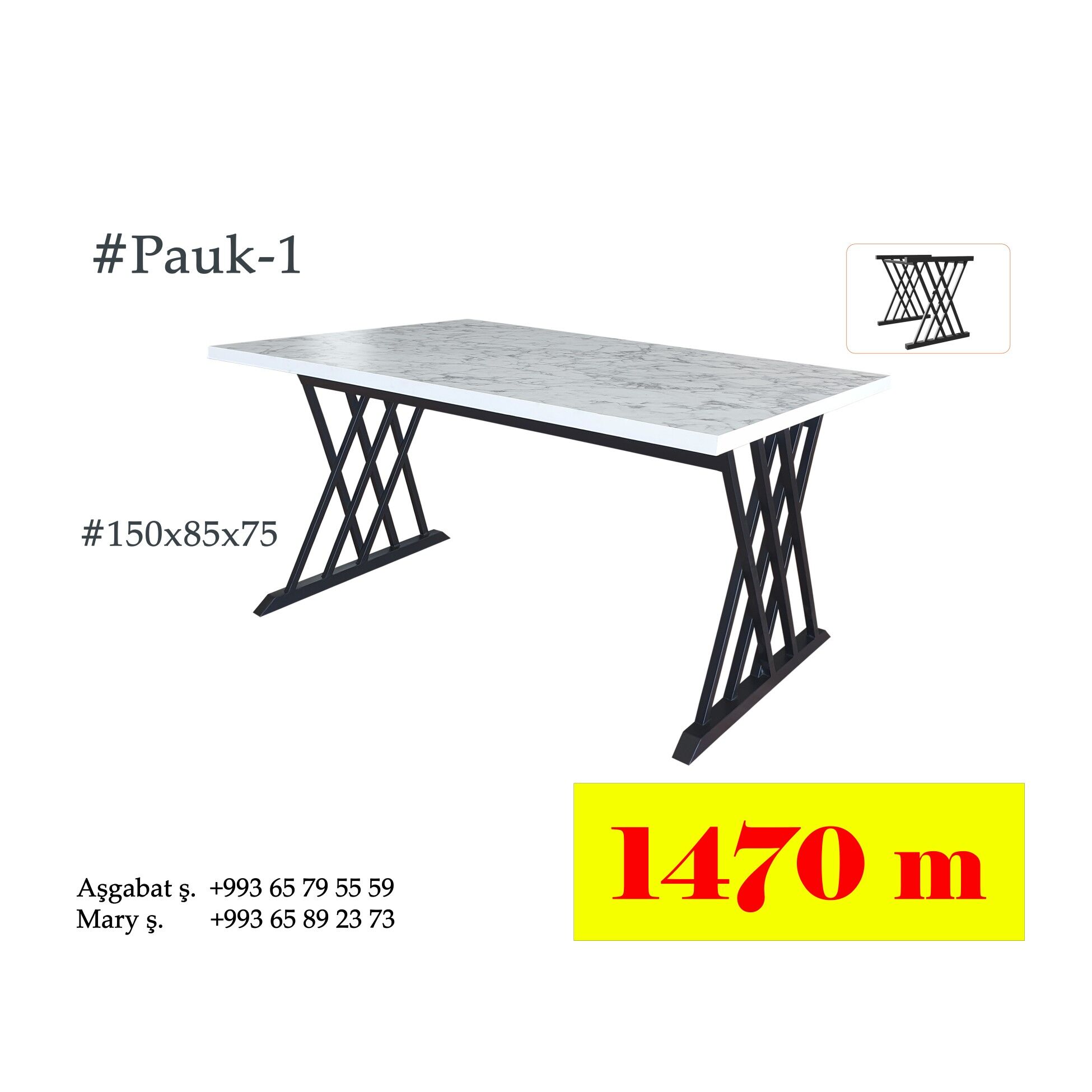 Stol Stul Garnitur Mebel - Ашхабад - img 4