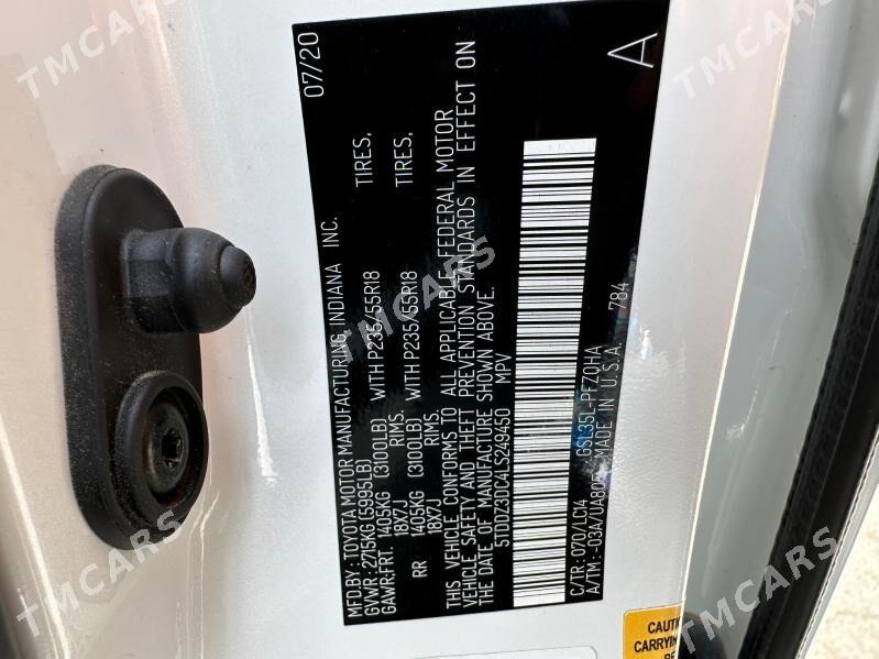 Toyota Sienna 2020 - 450 000 TMT - Ашхабад - img 5