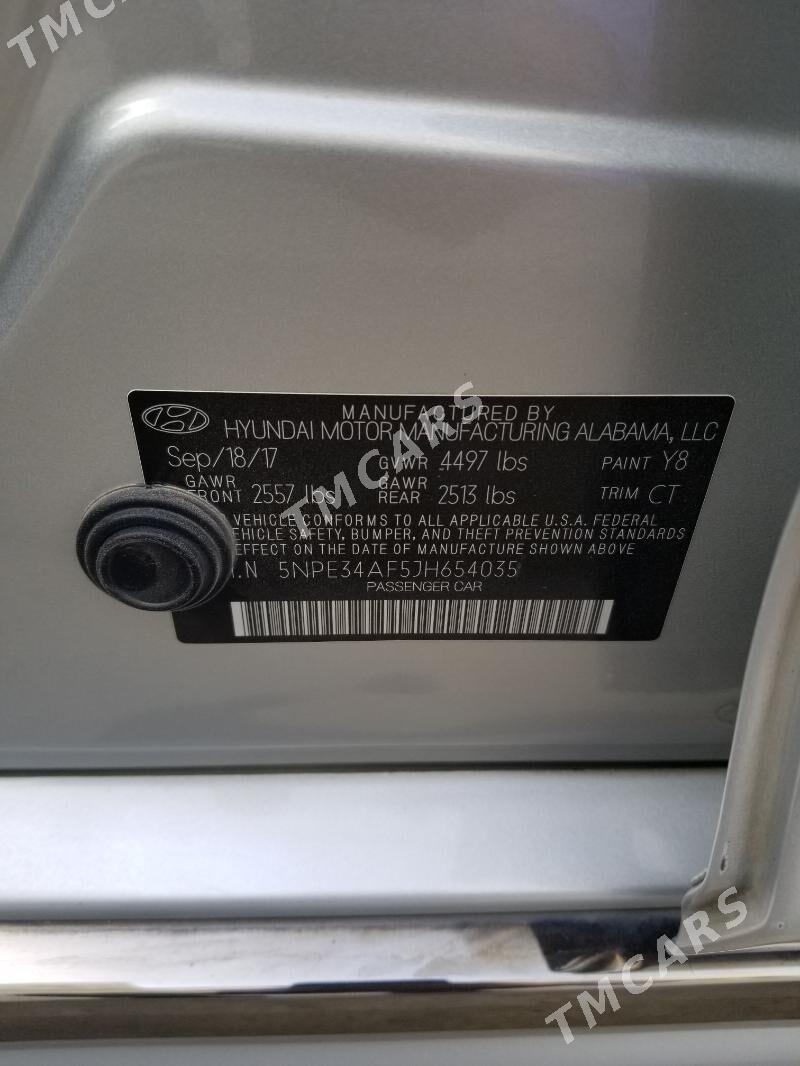 Hyundai Sonata 2018 - 200 000 TMT - Aşgabat - img 10