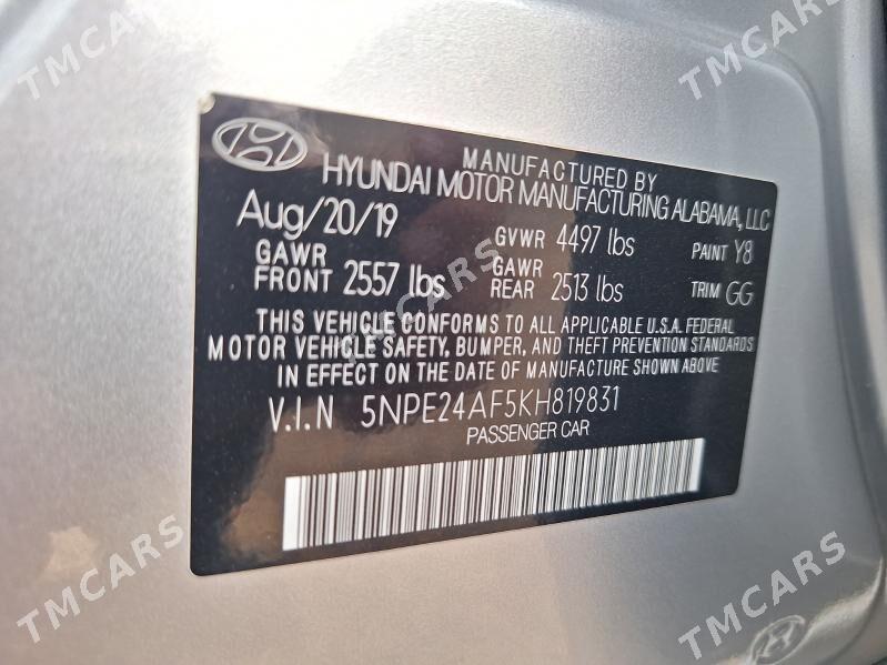 Hyundai Sonata 2019 - 210 000 TMT - Мары - img 9