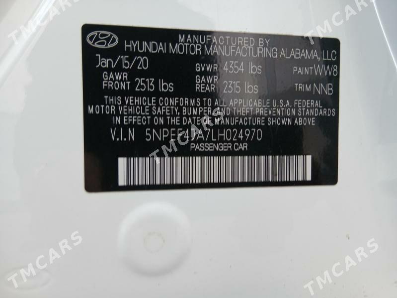 Hyundai Sonata 2020 - 275 500 TMT - Ашхабад - img 10