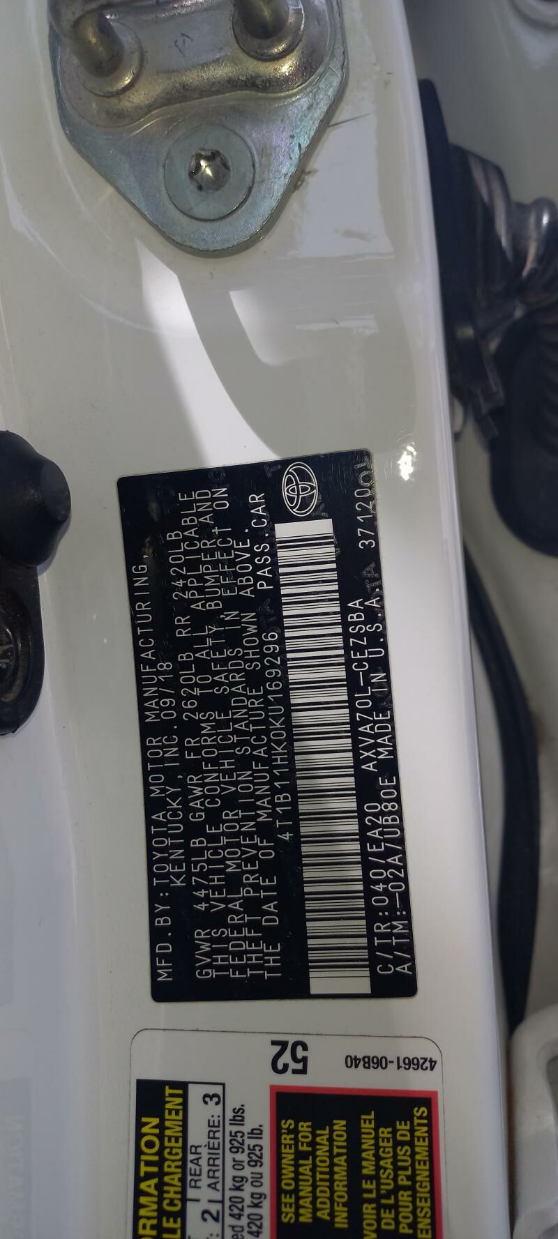 Toyota Camry 2019 - 290 000 TMT - Анев - img 7