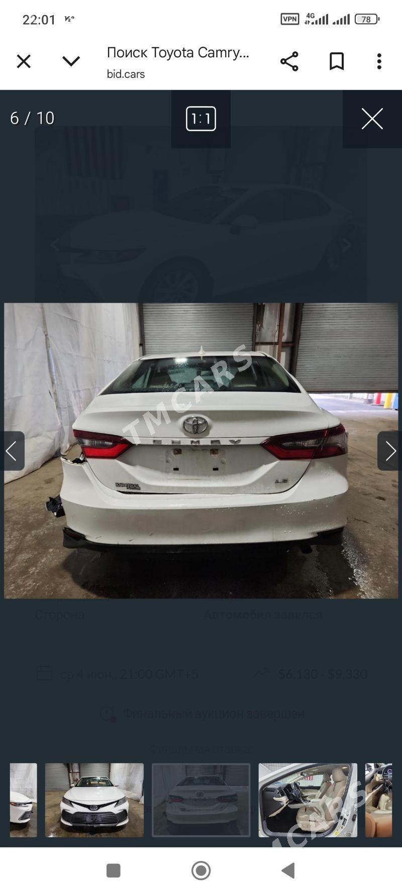 Toyota Camry 2021 - 330 000 TMT - 11 мкр - img 3