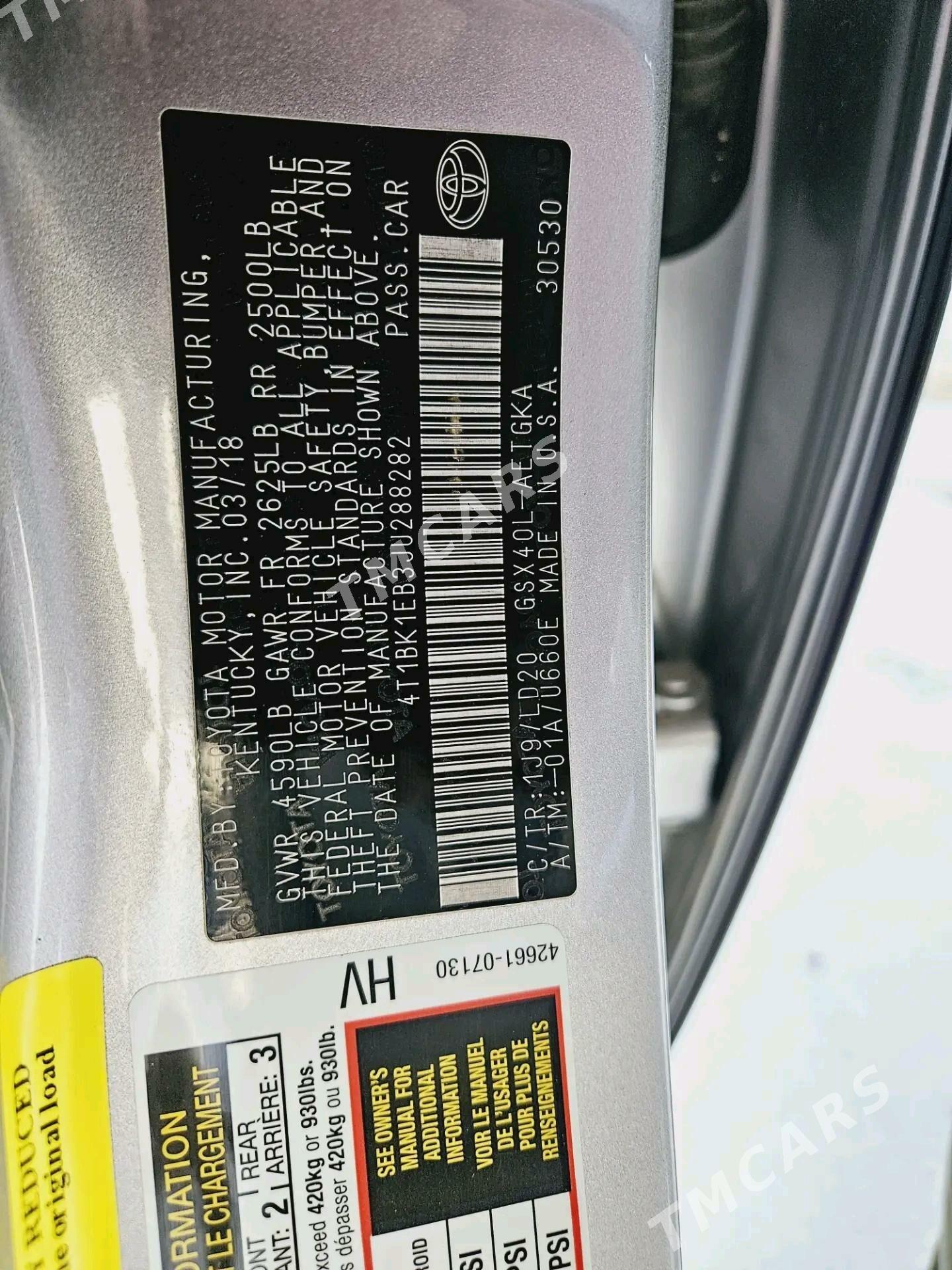 Toyota Avalon 2018 - 350 000 TMT - Aşgabat - img 8