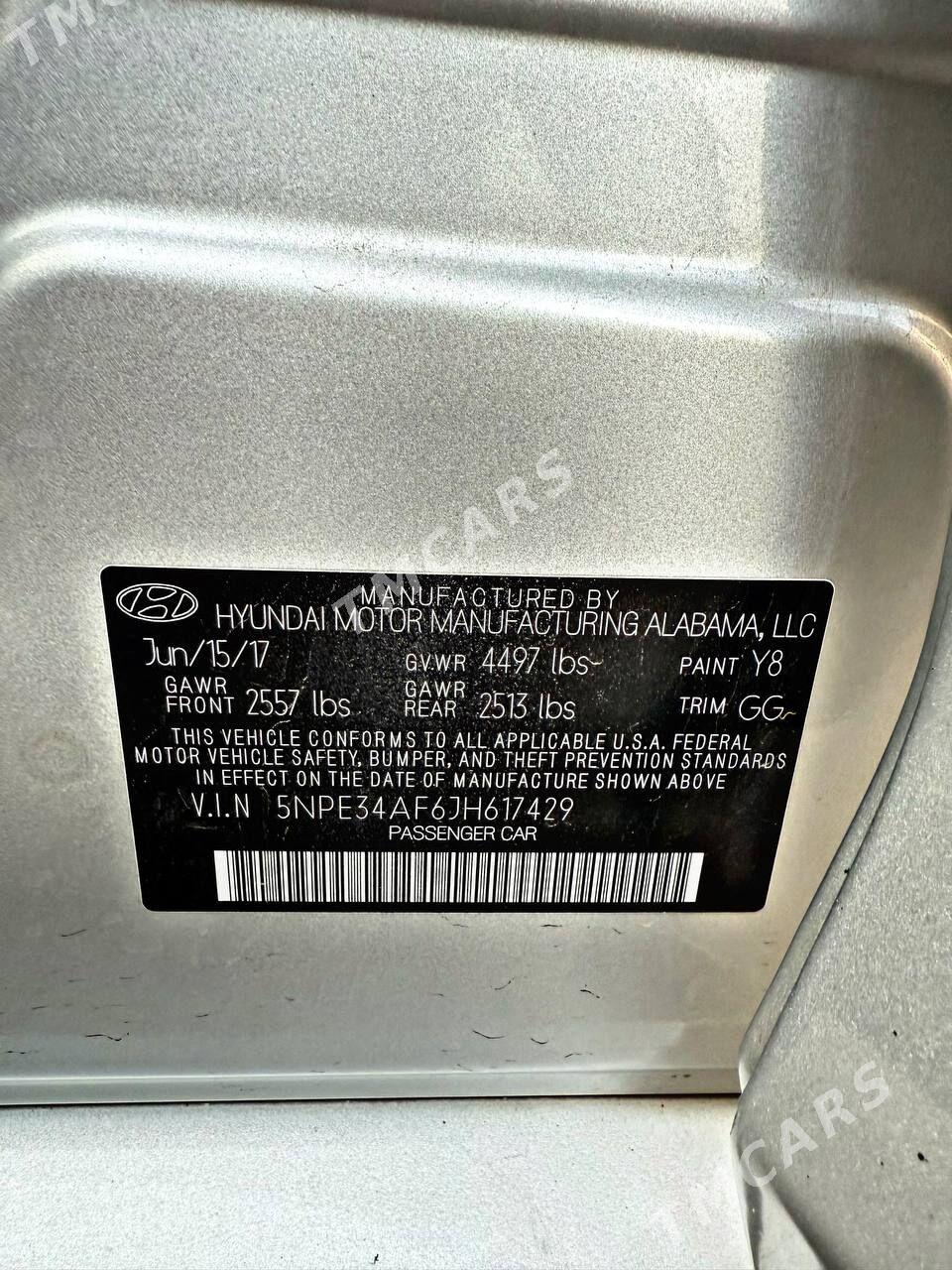 Hyundai Sonata 2018 - 205 000 TMT - Мары - img 4