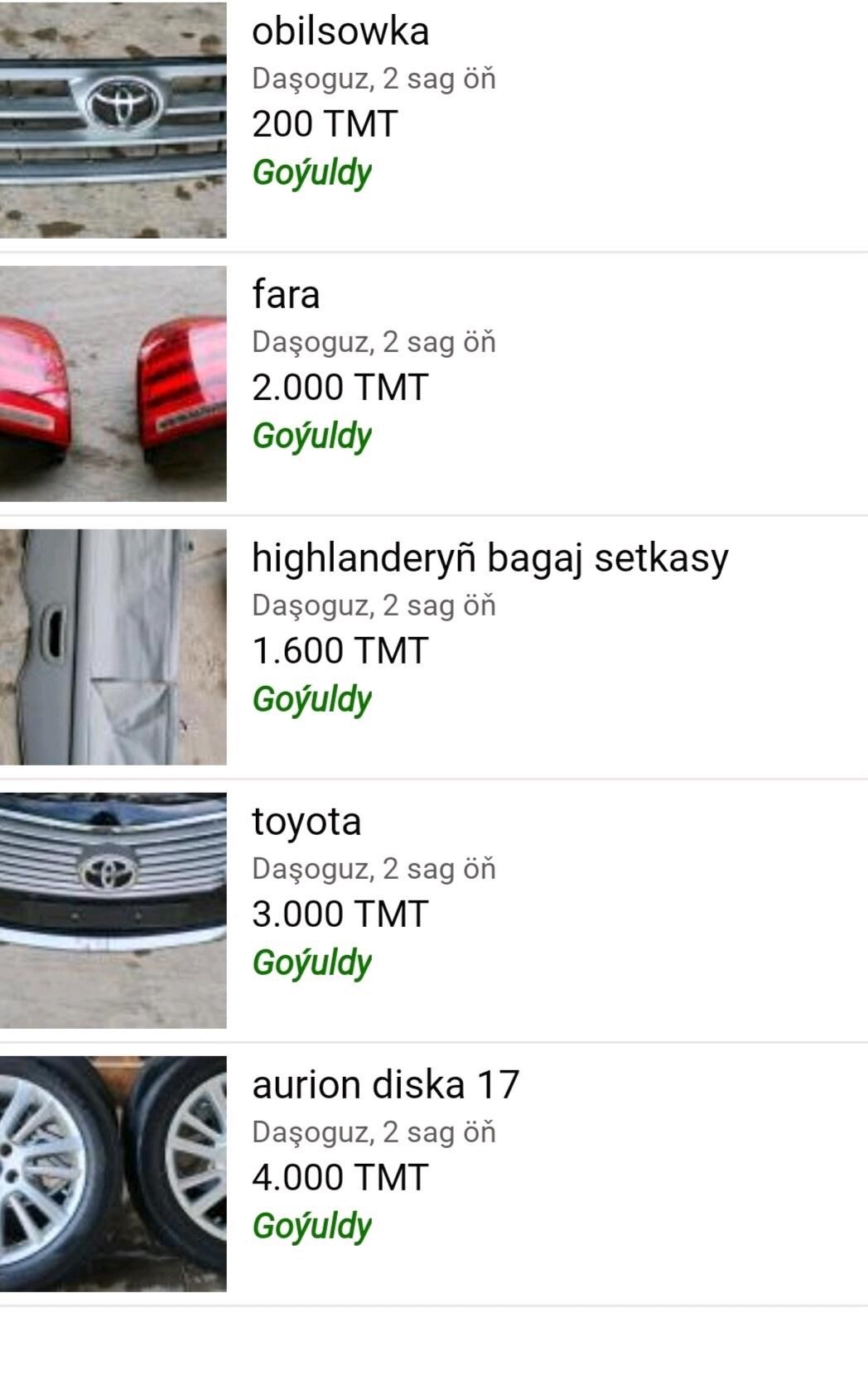 highlanderyñ bagaj setkasy 1 600 TMT - Daşoguz - img 2