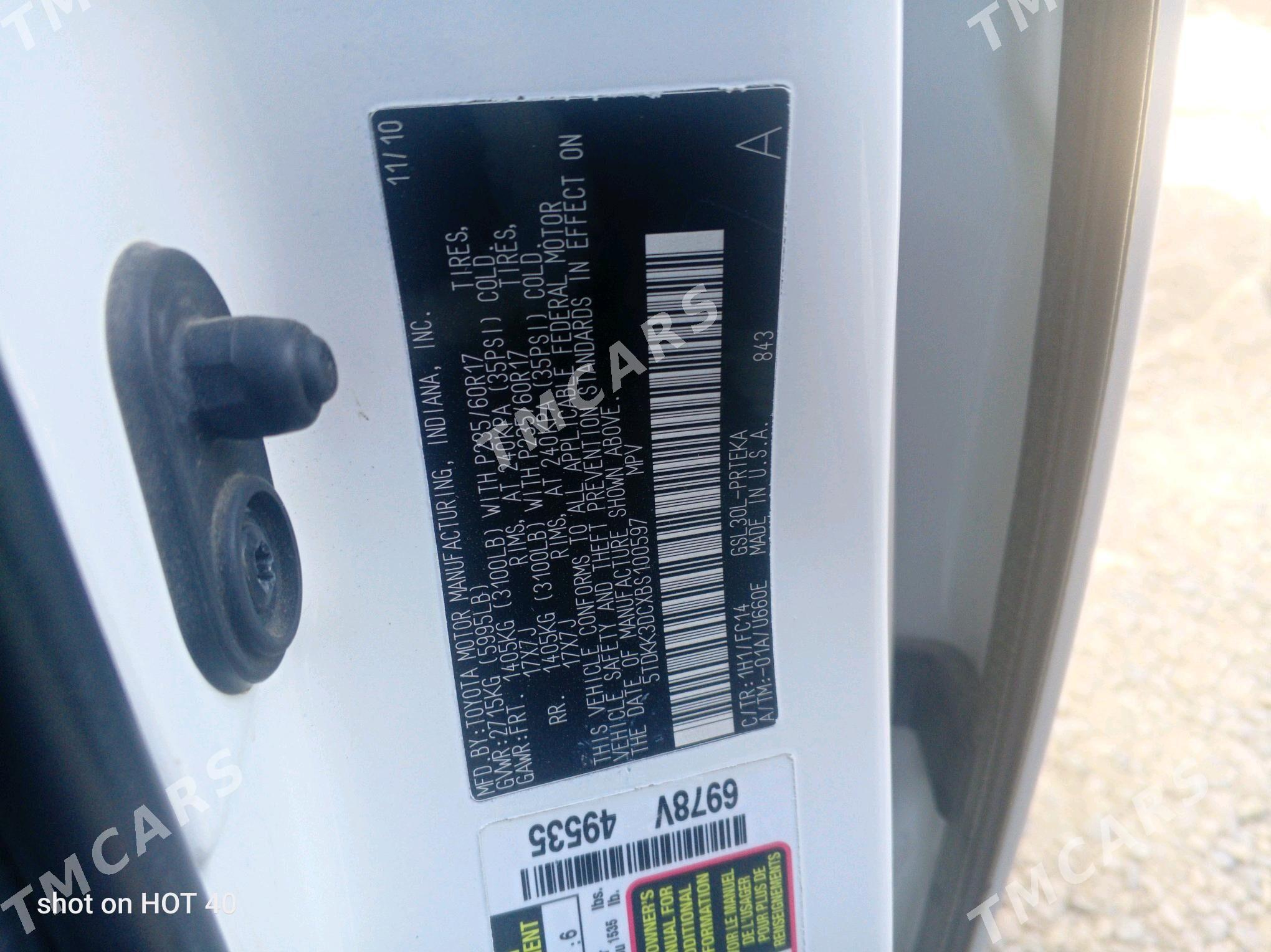 Toyota Sienna 2010 - 285 000 TMT - Wekilbazar - img 2