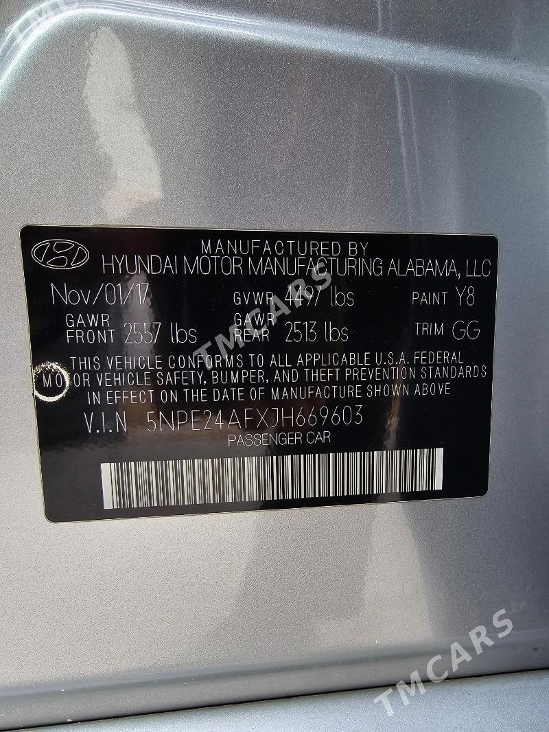 Hyundai Sonata 2018 - 226 550 TMT - Мары - img 10