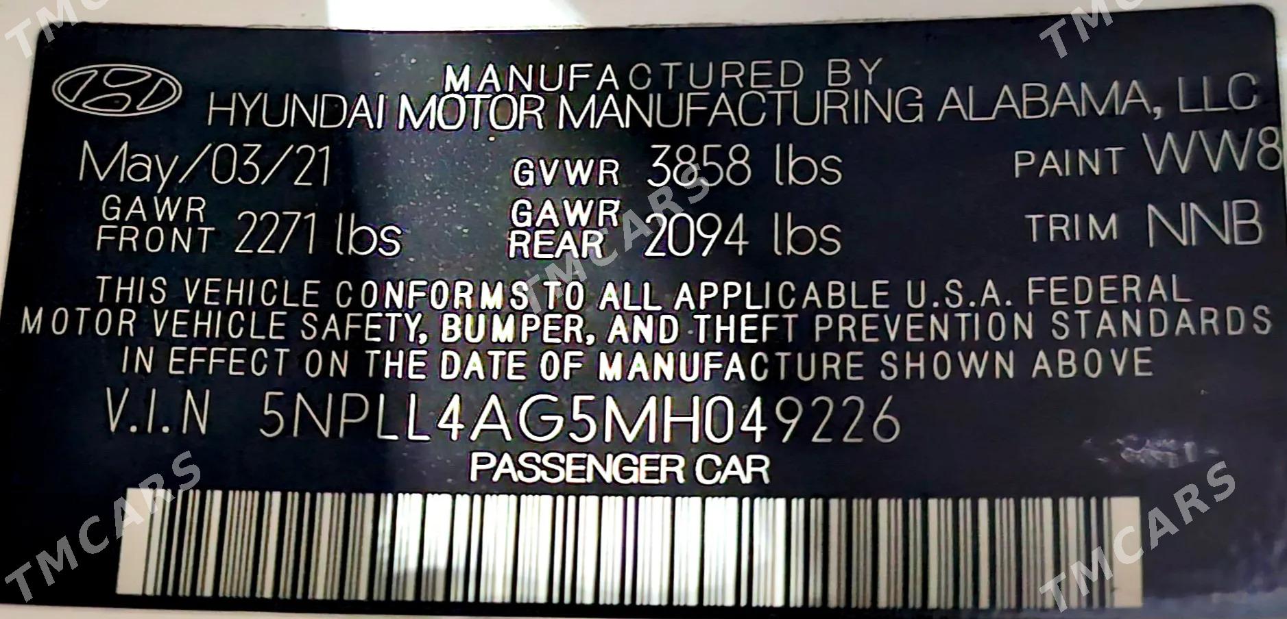 Hyundai Elantra 2021 - 240 000 TMT - Ашхабад - img 4
