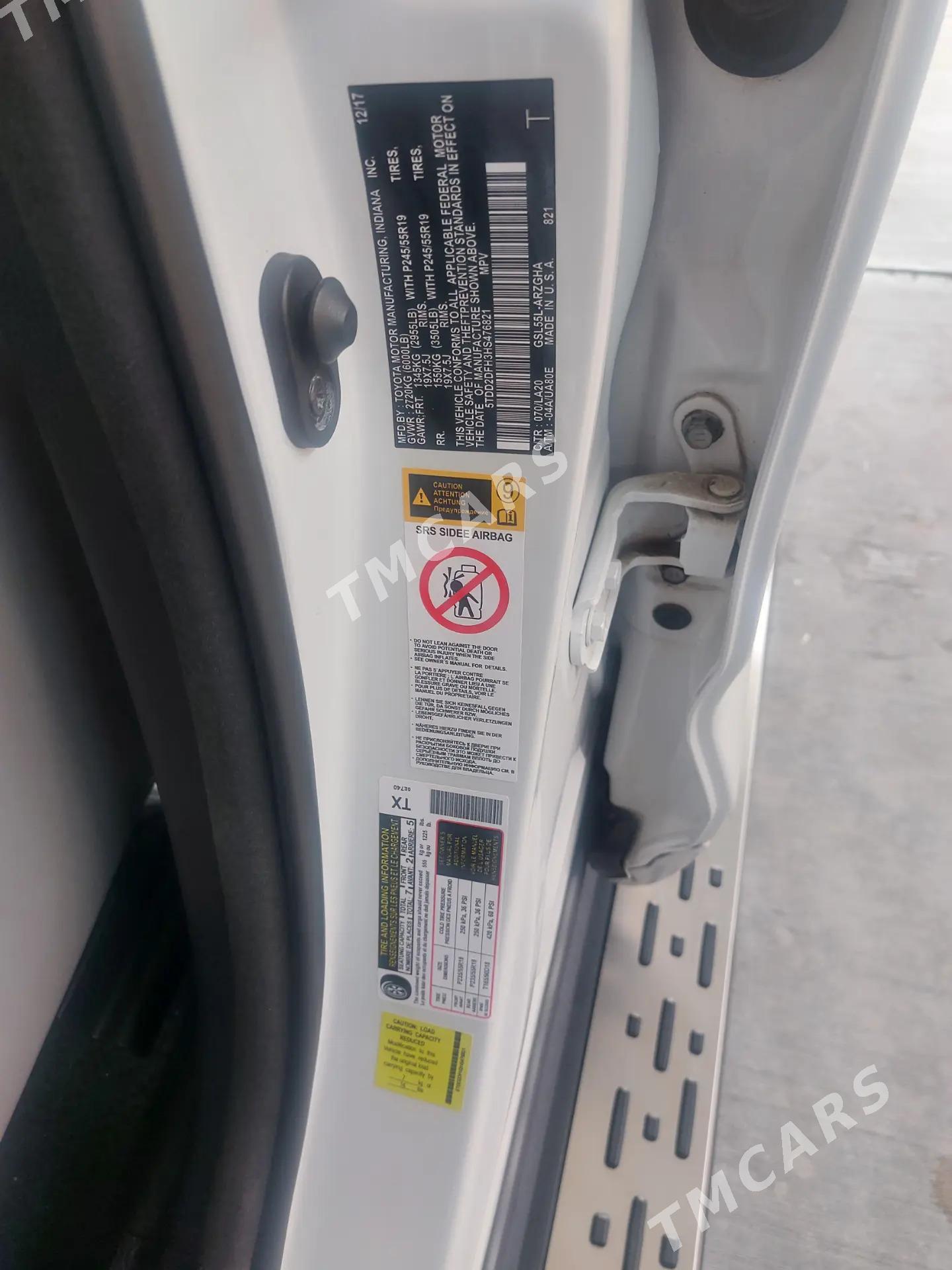 Toyota Highlander 2018 - 455 000 TMT - Aşgabat - img 6