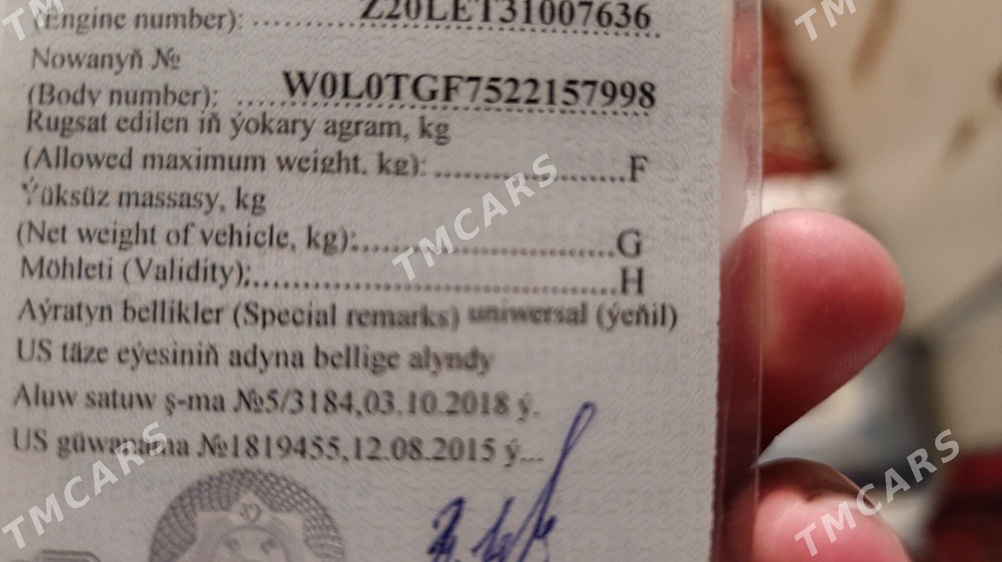 Opel Zafira 2002 - 95 000 TMT - Aşgabat - img 2