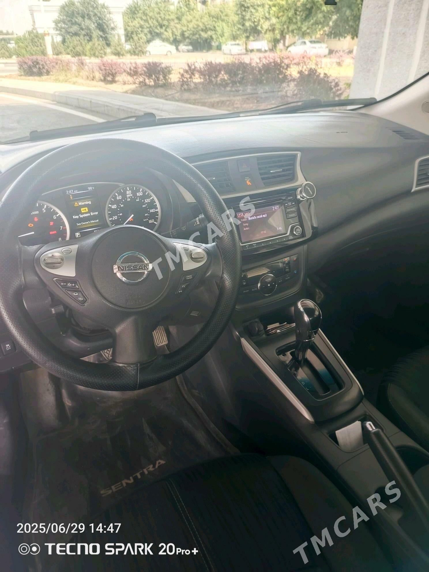 Nissan Sentra 2018 - 160 000 TMT - Ашхабад - img 3