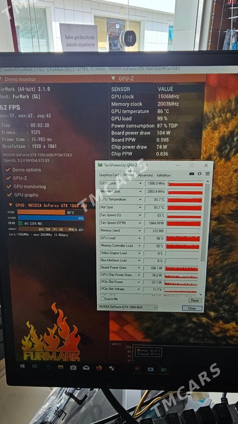 ASUS DUAL GTX1060 6GB - Aşgabat - img 2