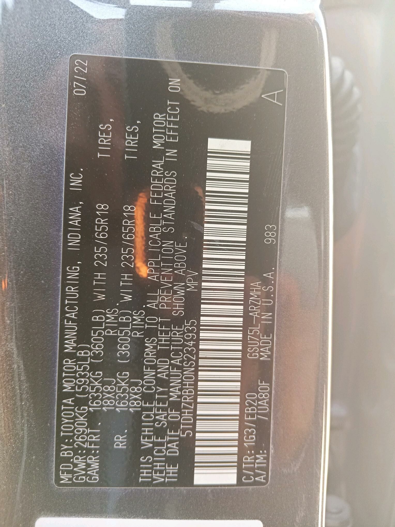Toyota Highlander 2022 - 465 000 TMT - Mary - img 4