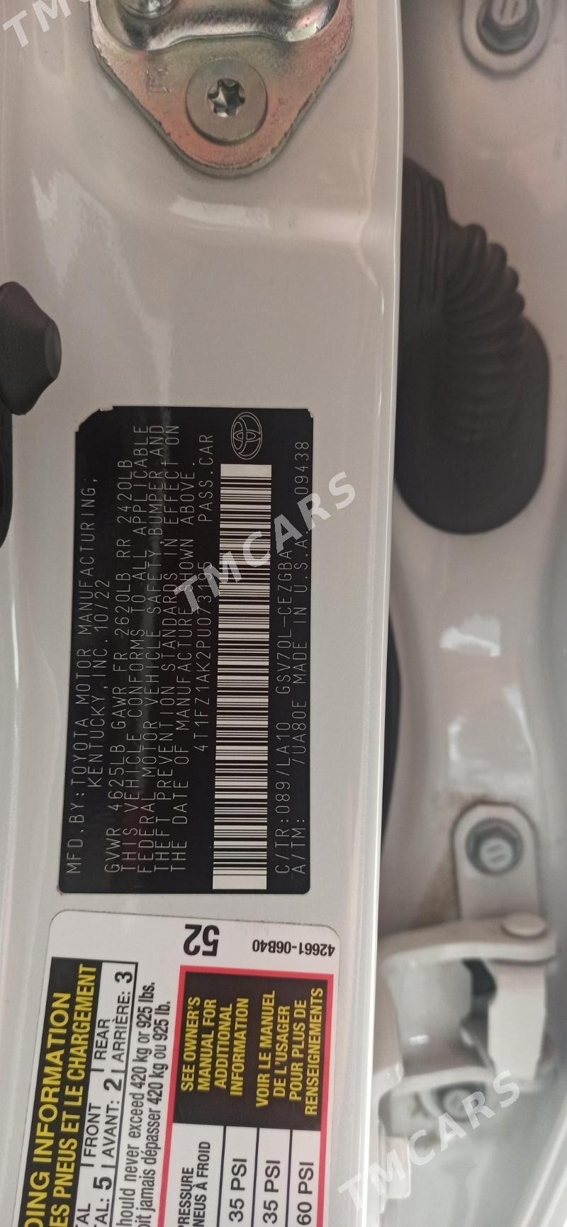 Toyota Camry 2022 - 580 000 TMT - Türkmenbaşy şaýoly - img 8