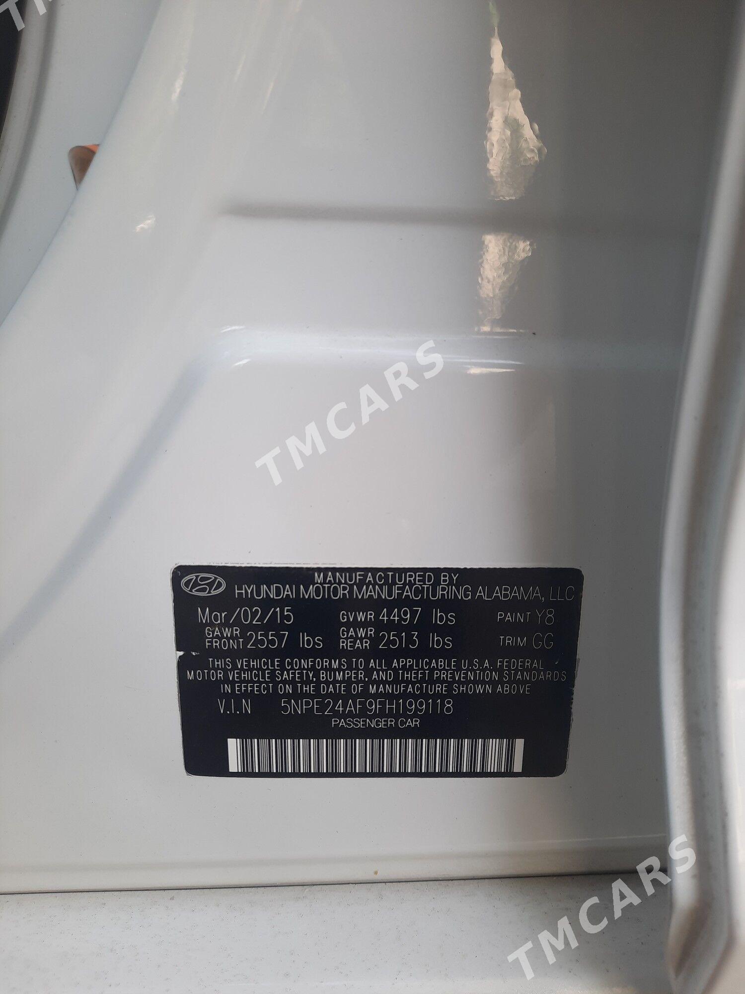 Hyundai Sonata 2015 - 170 000 TMT - Ашхабад - img 7