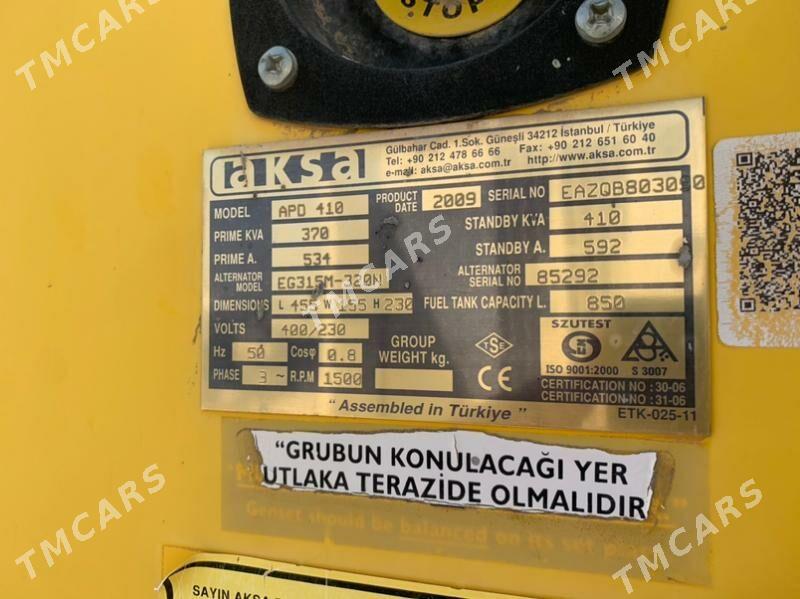 Generator Aksa 370 kWt - Aşgabat - img 6