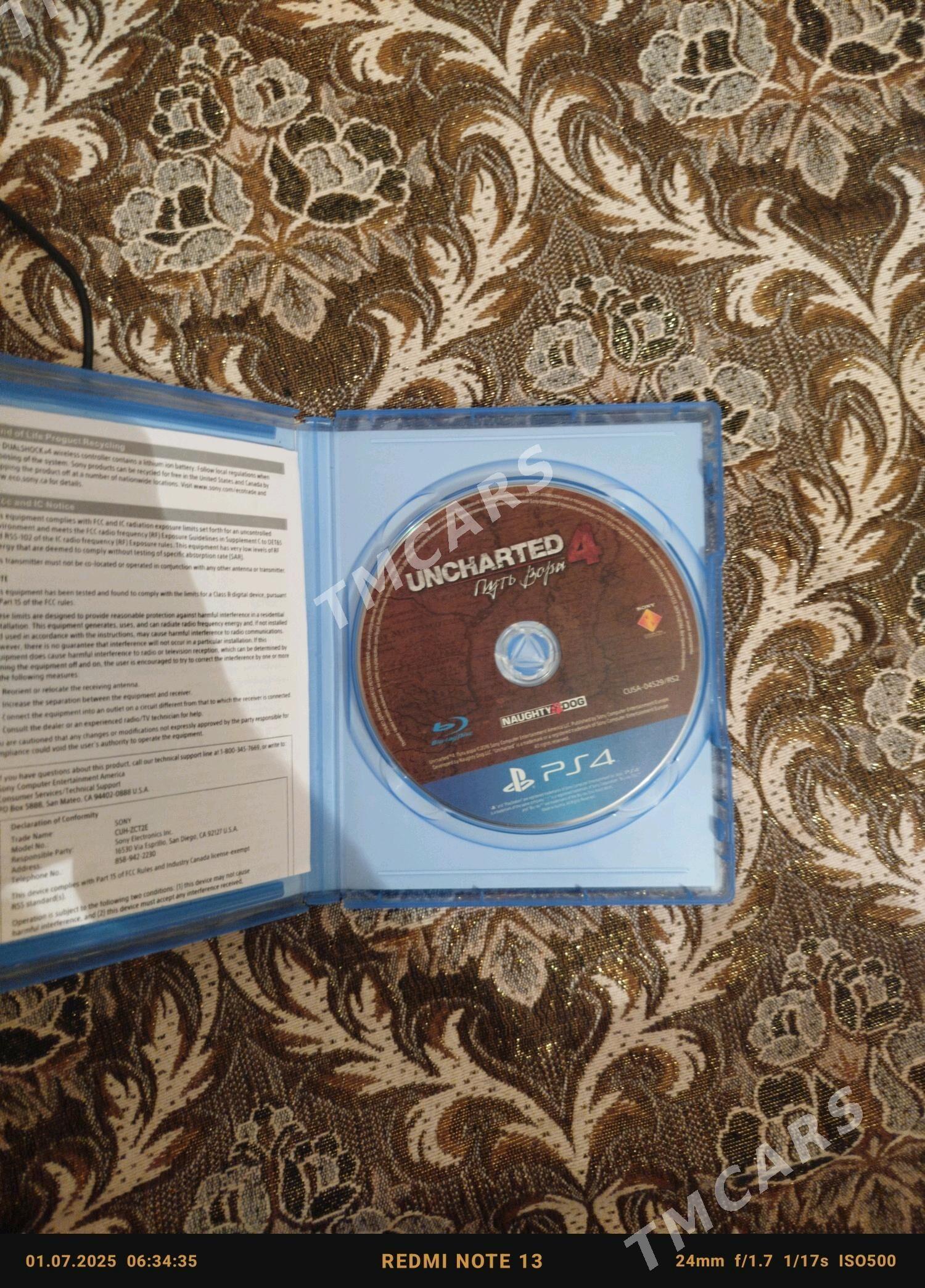 Uncharted 4 ps 4 oyuny - Ашхабад - img 2