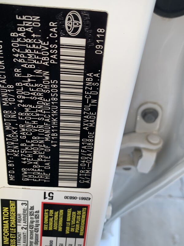 Toyota Camry 2019 - 290 000 TMT - Mary - img 7