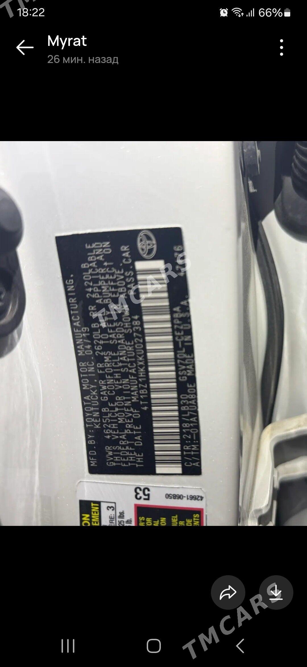 Toyota Camry 2019 - 365 000 TMT - Mary - img 6