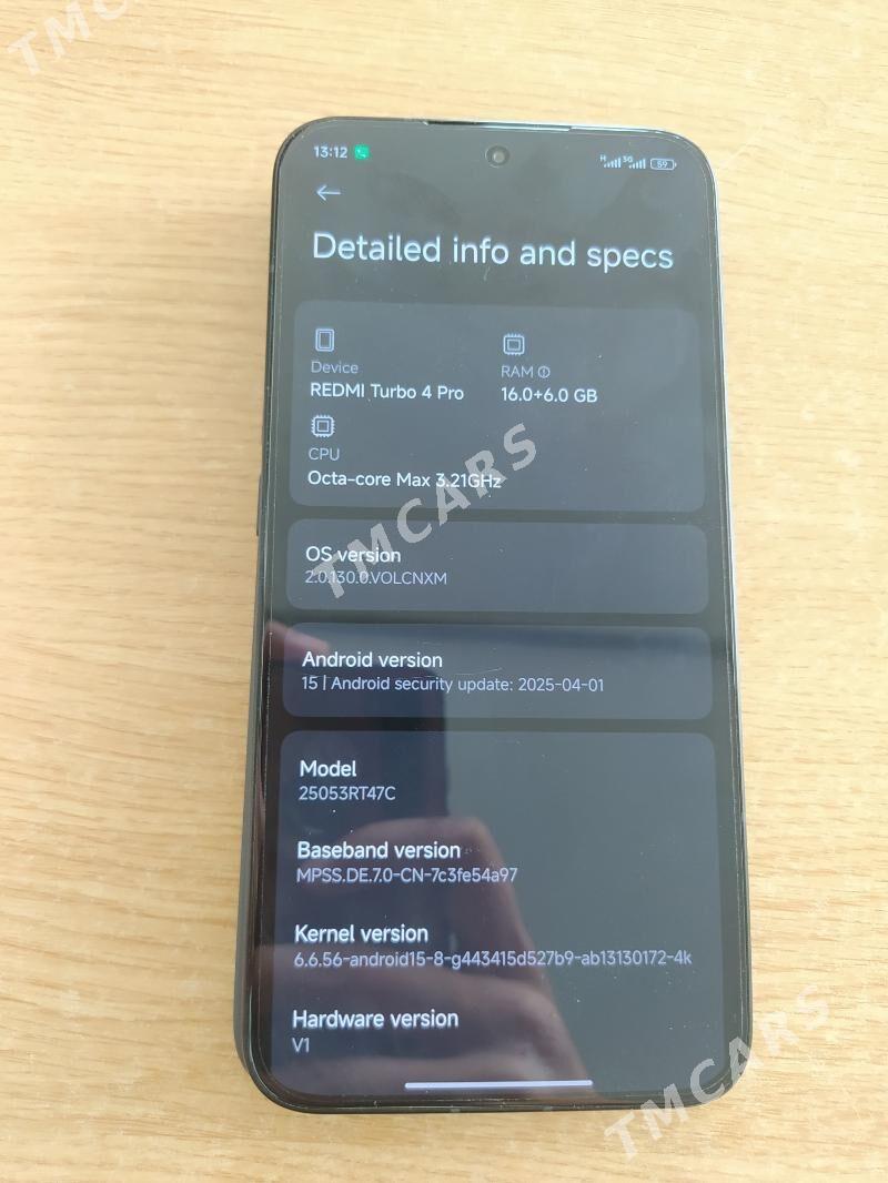 Redmi turbo 4 pro - Ашхабад - img 1