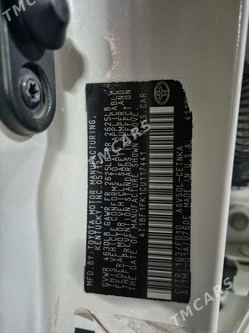 Toyota Camry 2012 - 210 000 TMT - Aşgabat - img 10