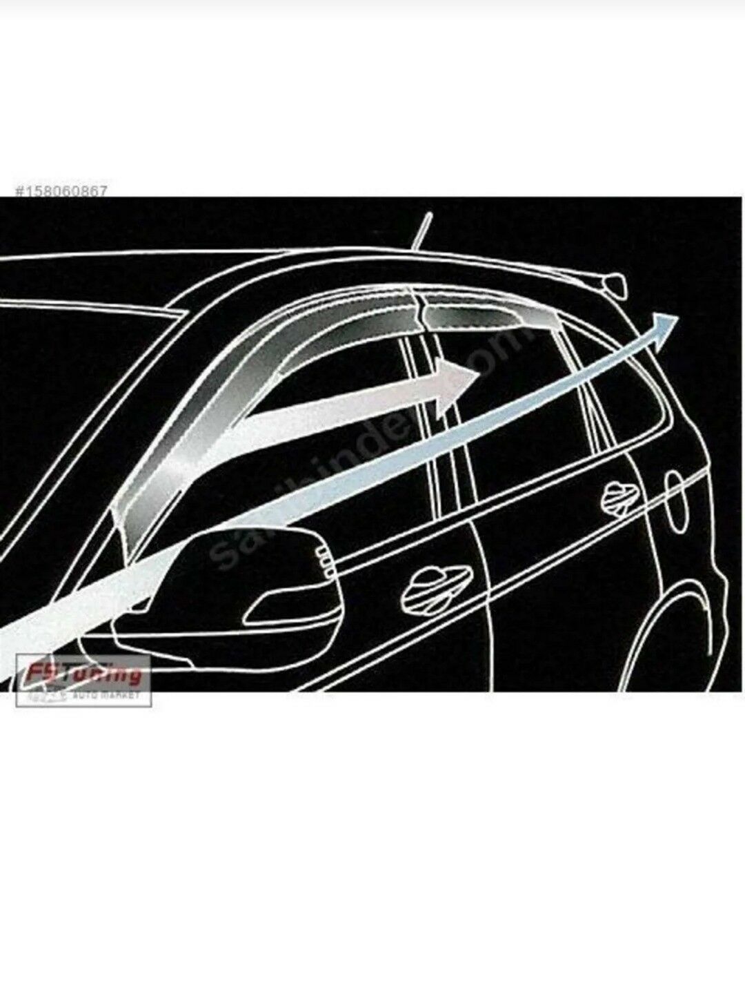 Peugeot 206 ветровики 4шт 350 TMT - Hitrowka - img 4