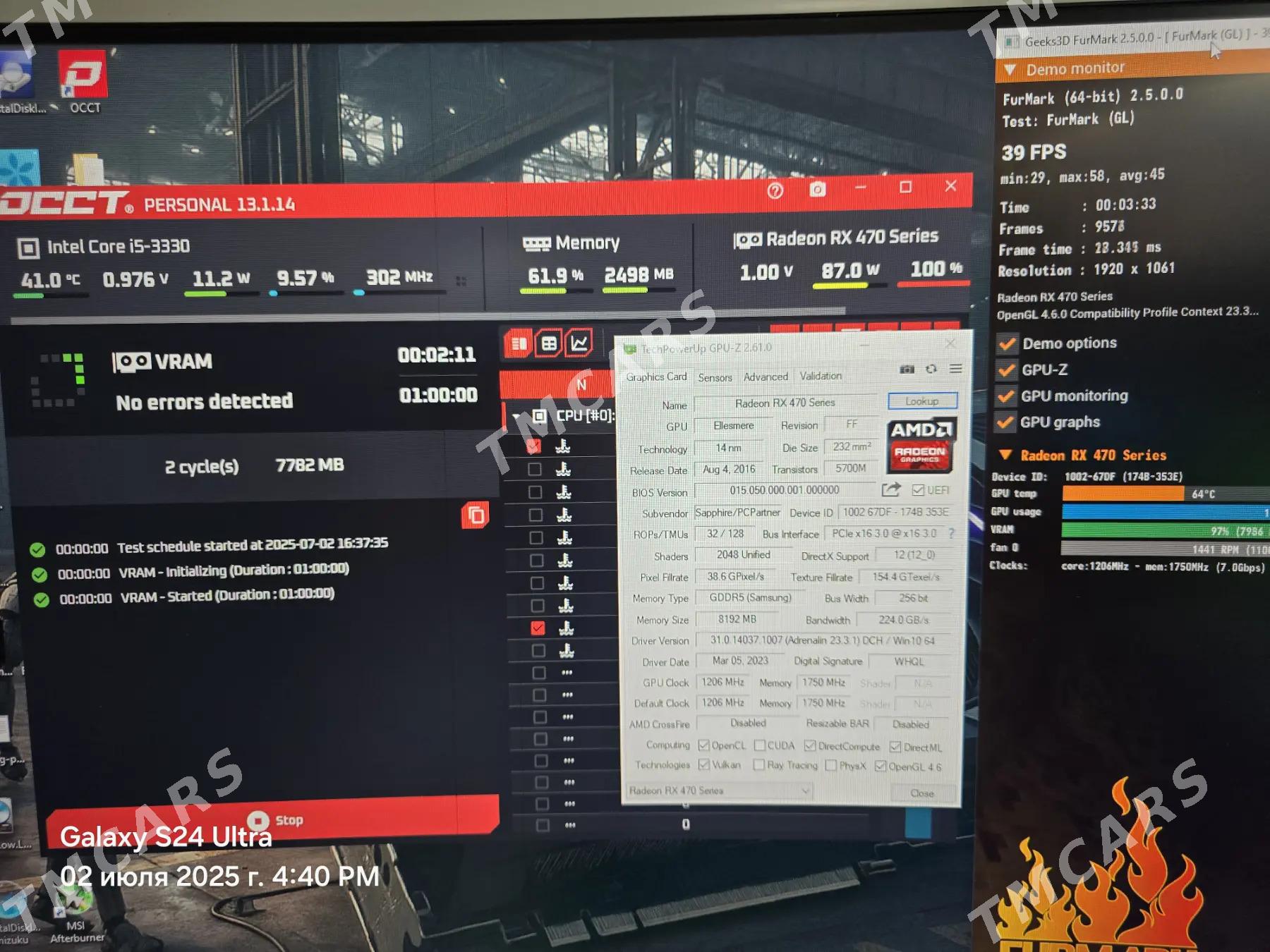videocarta RX 470 8 GB DDR5 - Türkmenabat - img 3