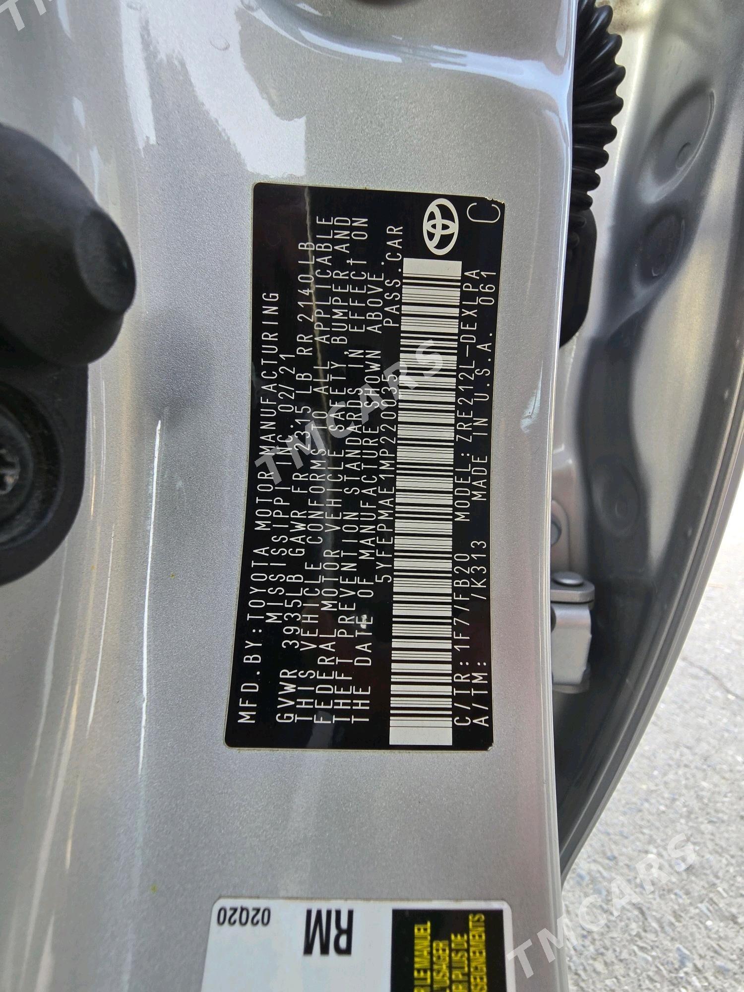 Toyota Corolla 2021 - 235 000 TMT - Daşoguz - img 10