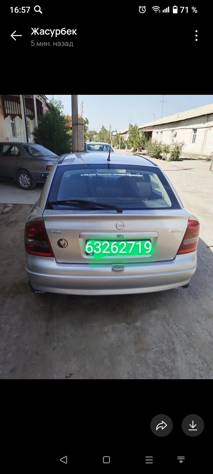 Opel Astra 1999 - 76 000 TMT - Gurbansoltan Eje - img 7