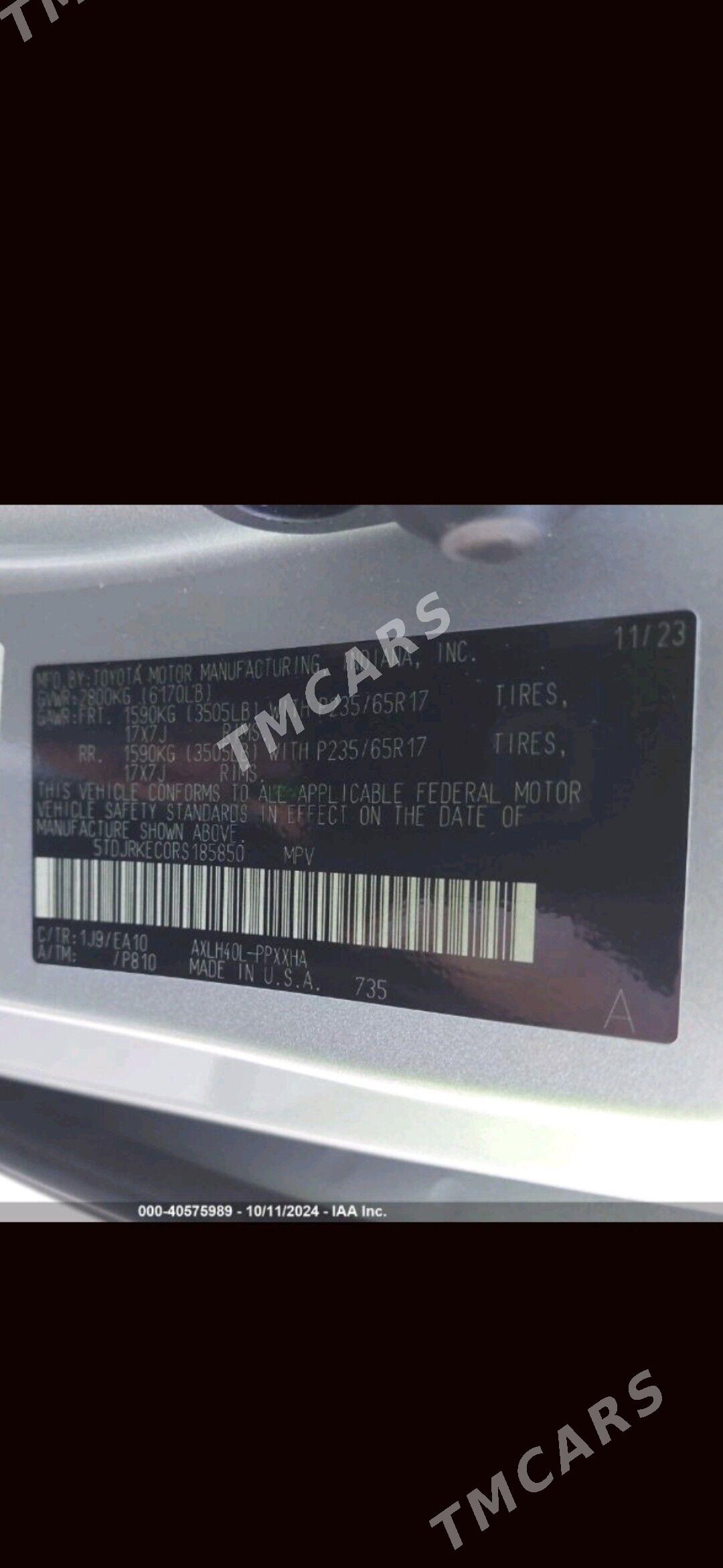 Toyota Sienna 2024 - 650 000 TMT - Мары - img 10
