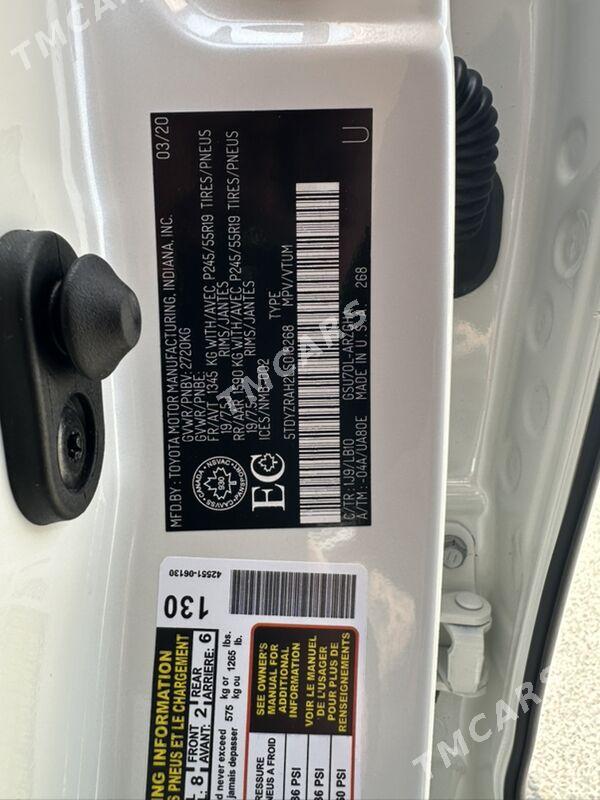 Toyota Highlander 2020 - 610 000 TMT - Aşgabat - img 4
