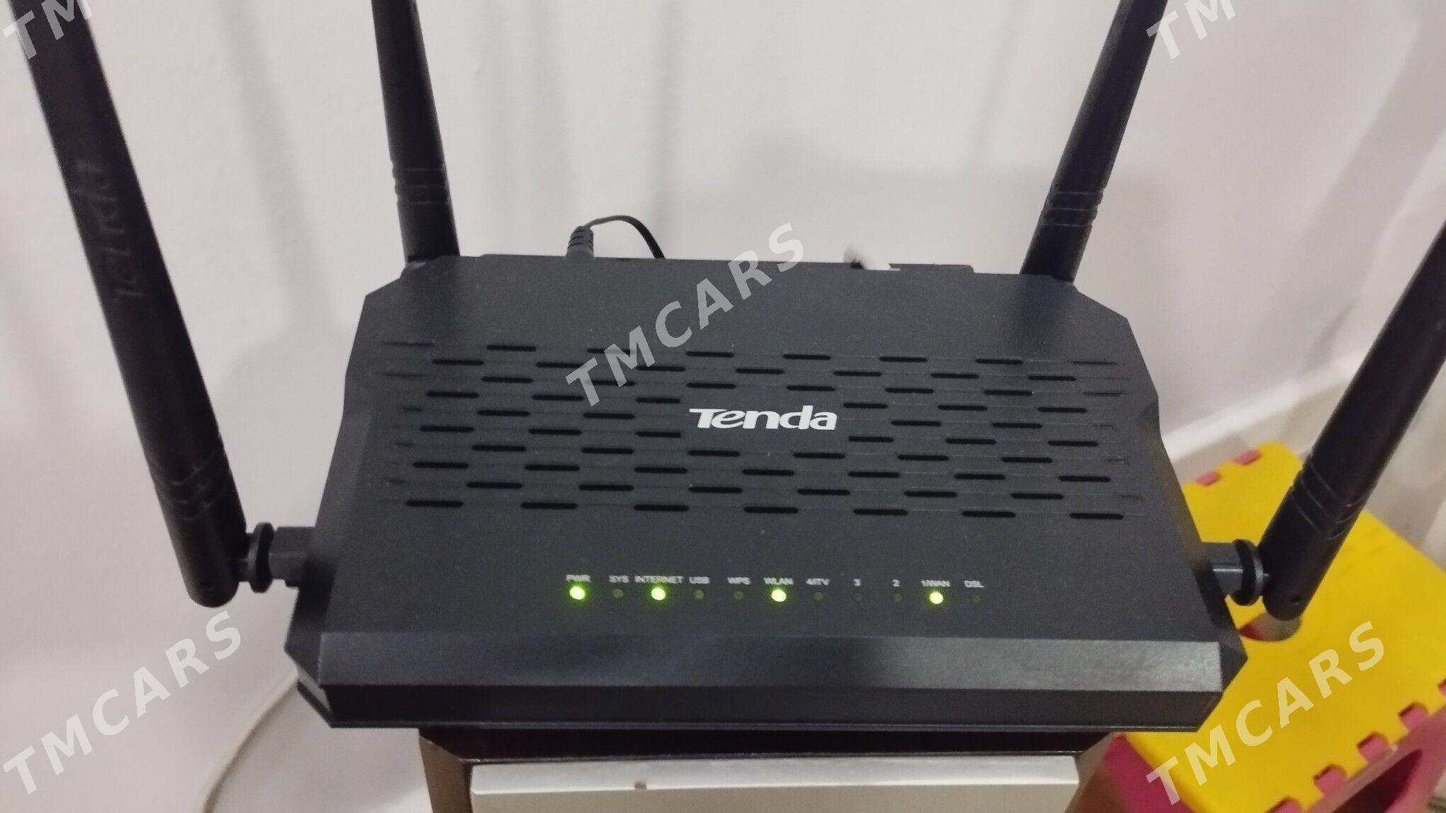 TENDA 4 antenna Wi-Fi router - Ашхабад - img 1