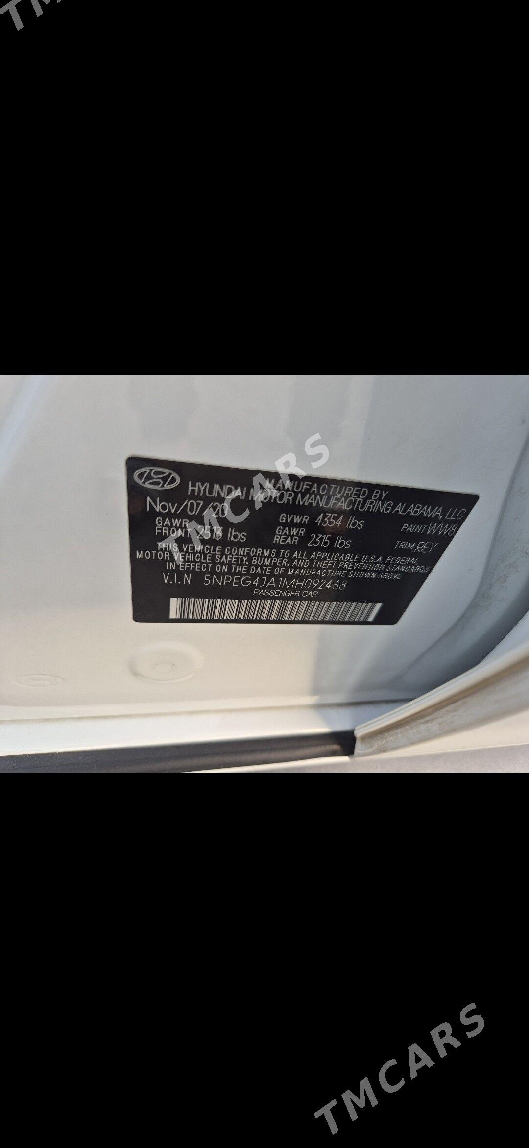 Hyundai Sonata 2020 - 259 000 TMT - Ашхабад - img 9