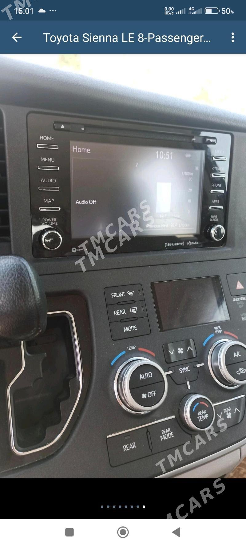 Toyota Sienna 2019 - 350 000 TMT - Aşgabat - img 5