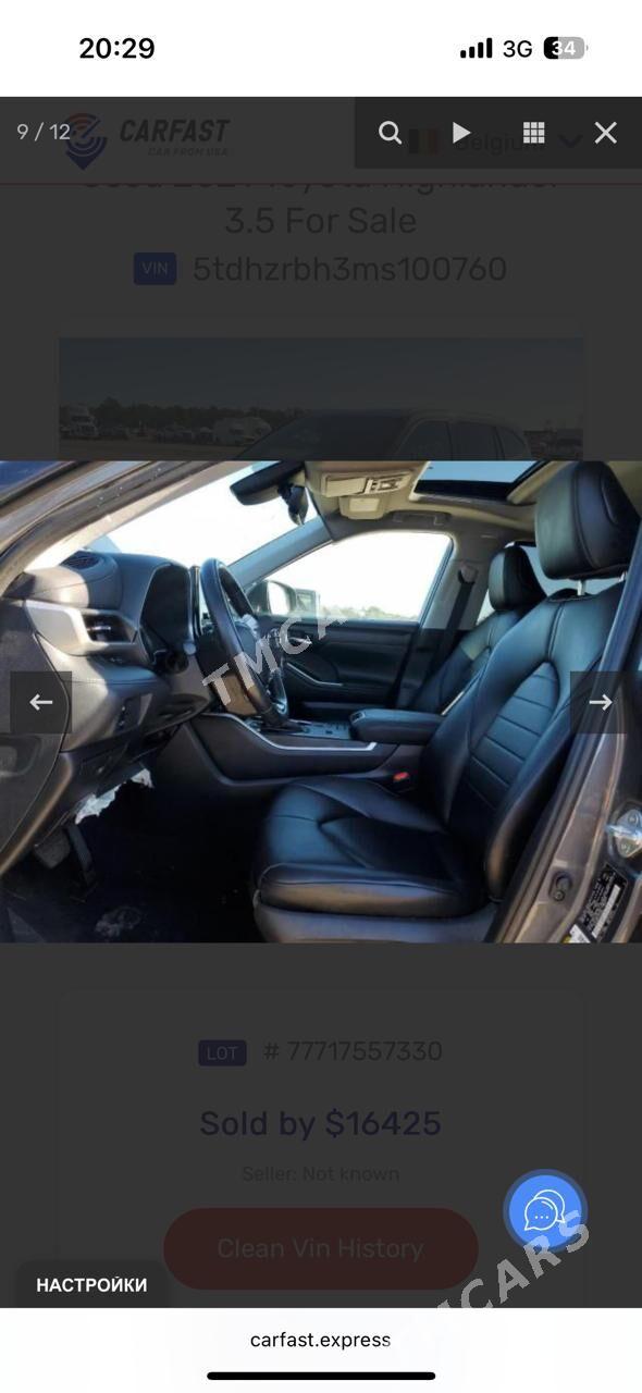 Toyota Highlander 2021 - 520 000 TMT - Mary - img 3