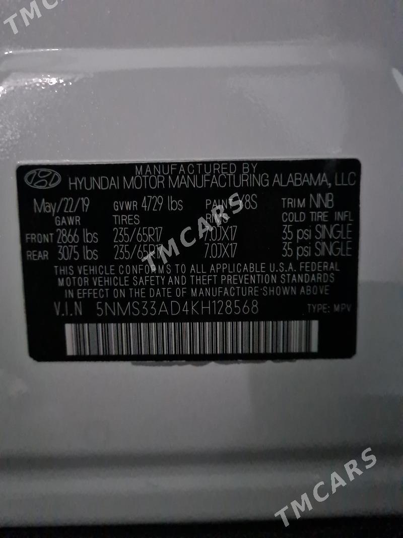 Hyundai Santa Fe 2019 - 280 000 TMT - Aşgabat - img 7