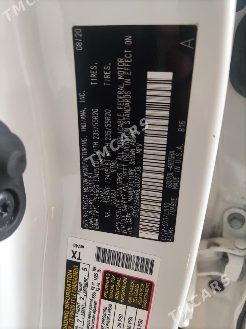 Toyota Highlander 2021 - 690 000 TMT - Aşgabat - img 8