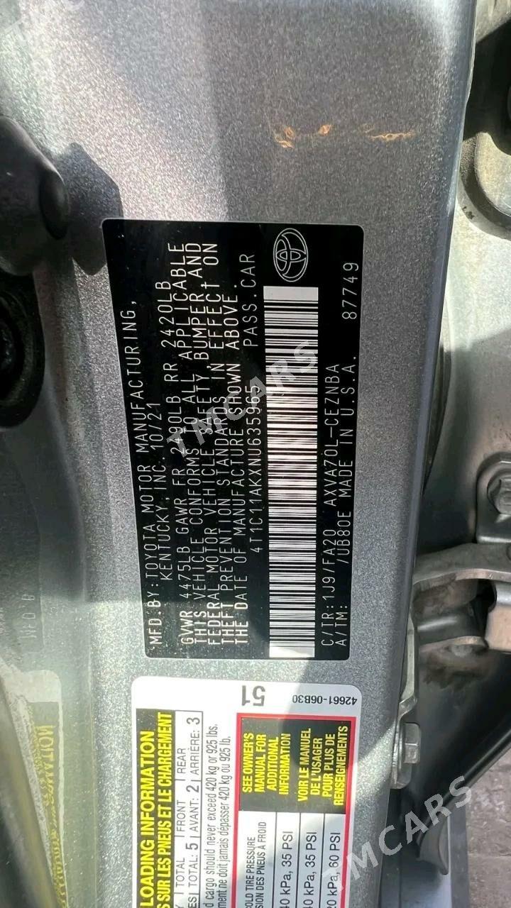 Toyota Camry 2022 - 310 000 TMT - Türkmenabat - img 3
