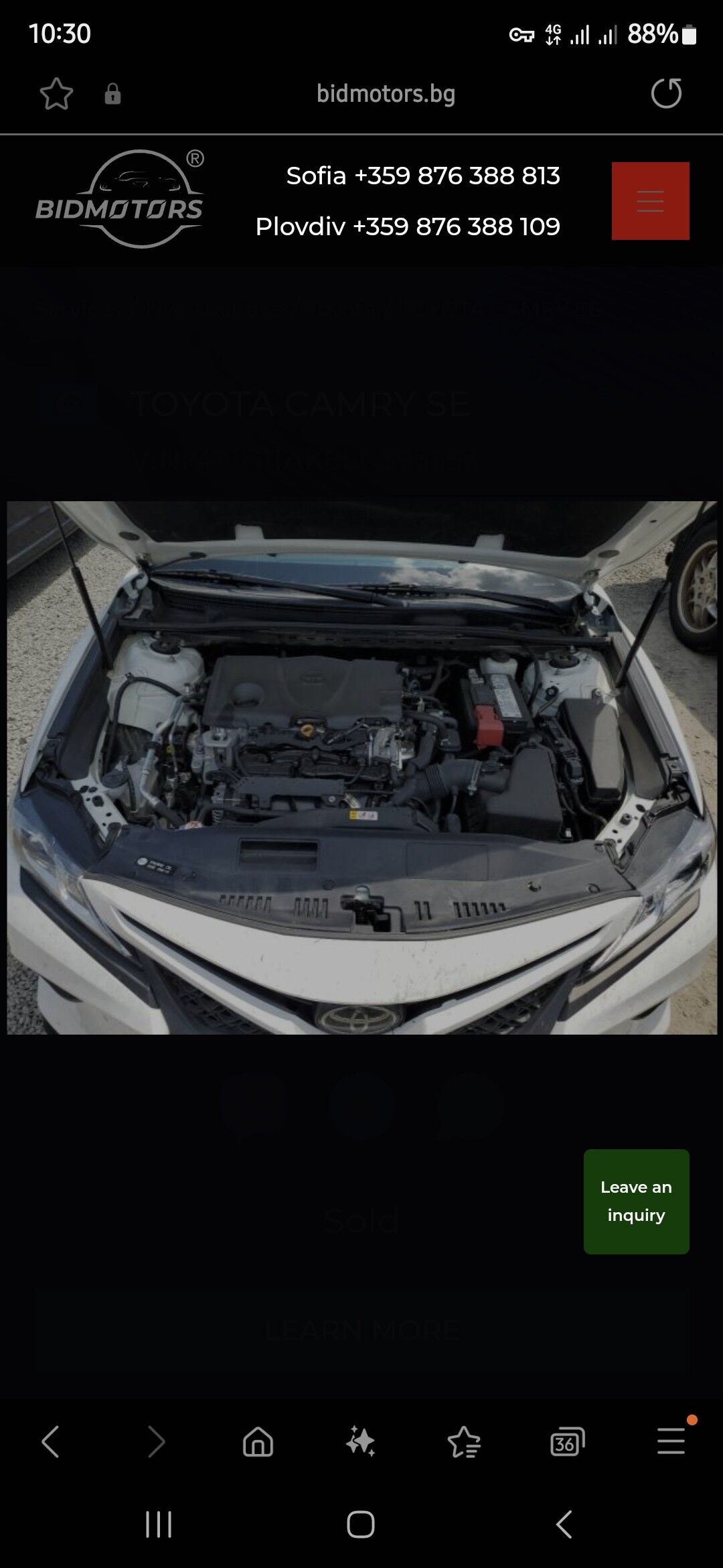 Toyota Camry 2020 - 330 000 TMT - Aşgabat - img 5