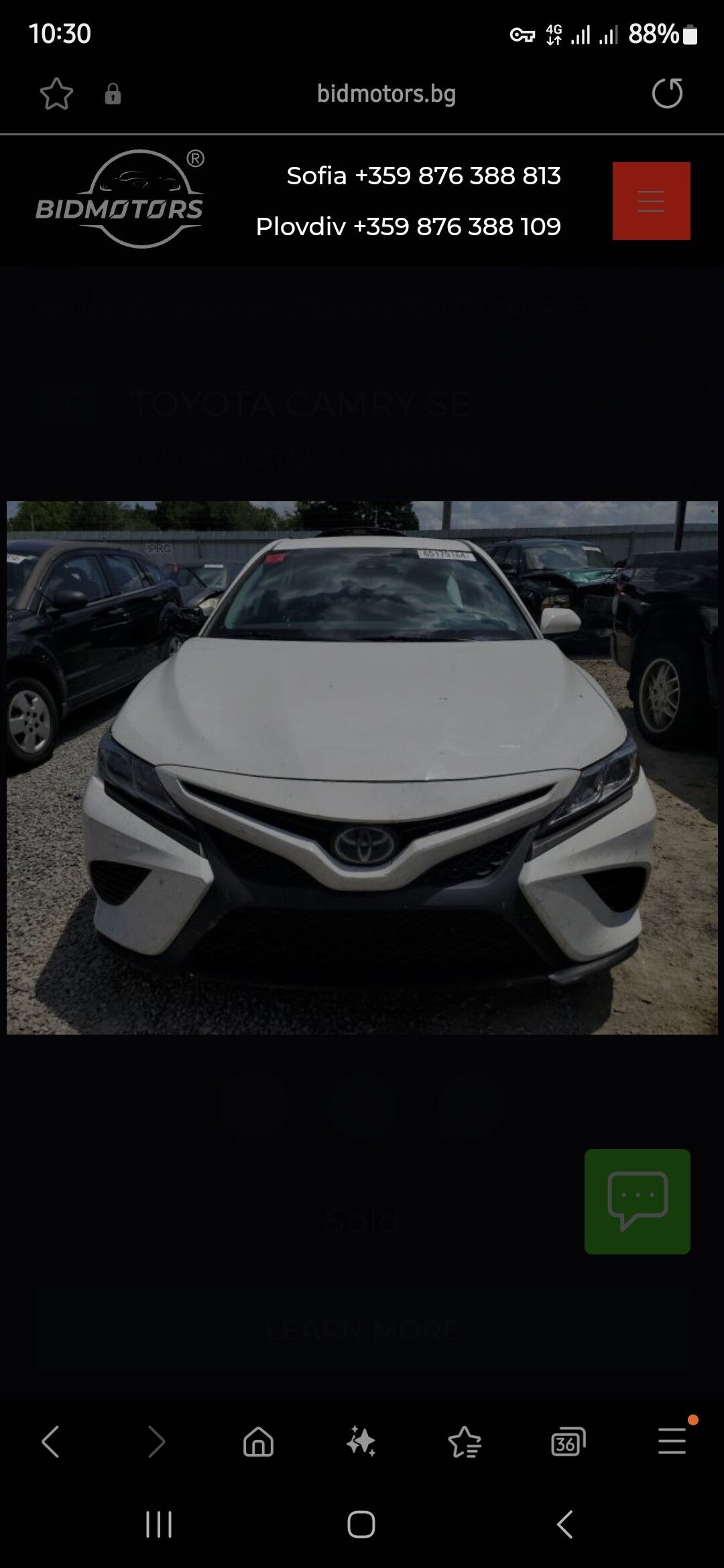 Toyota Camry 2020 - 330 000 TMT - Aşgabat - img 7