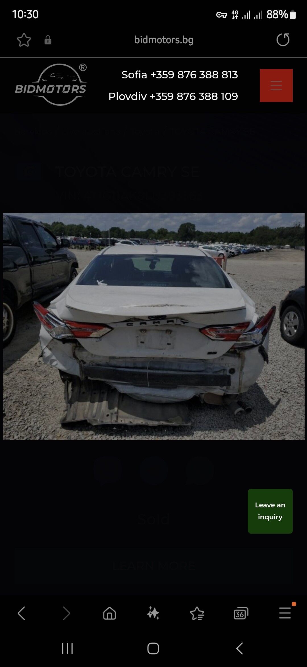 Toyota Camry 2020 - 330 000 TMT - Aşgabat - img 6