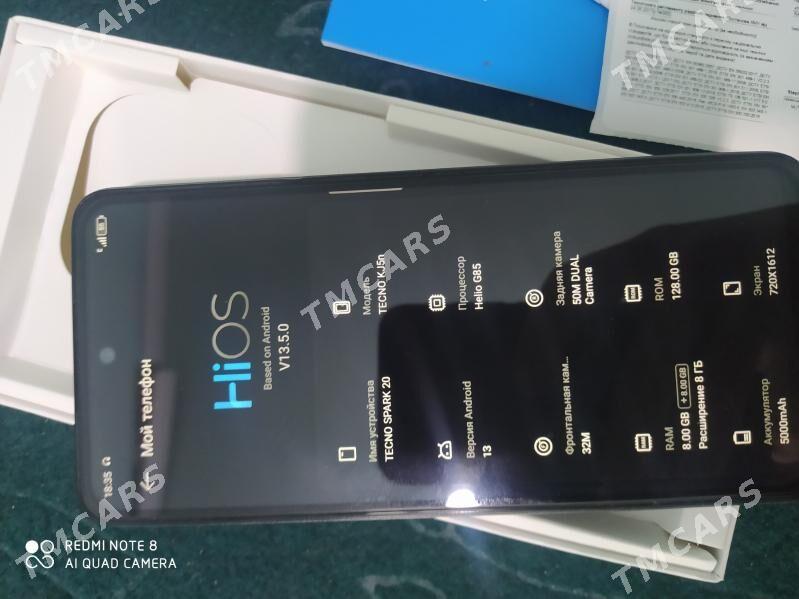 tecno spark 20 go - Дашогуз - img 1