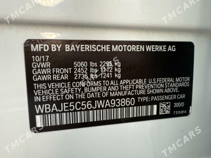 BMW 540 2018 - 680 000 TMT - Aşgabat - img 10