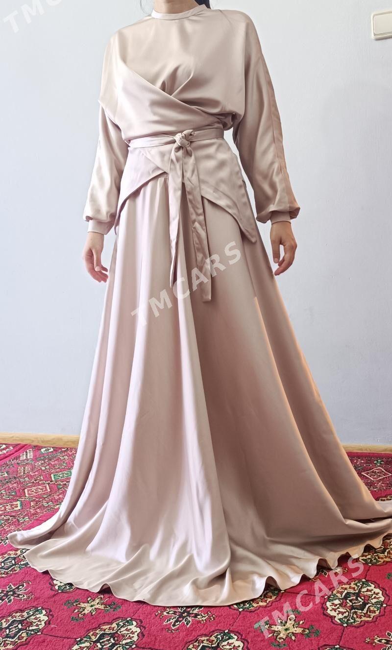 Shelk atlasdan yubka kofta - Aşgabat - img 2