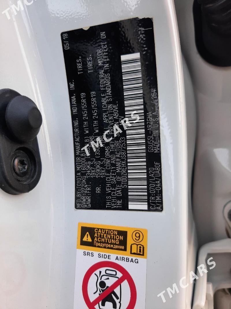 Toyota Highlander 2018 - 385 000 TMT - Мир 8 - img 10