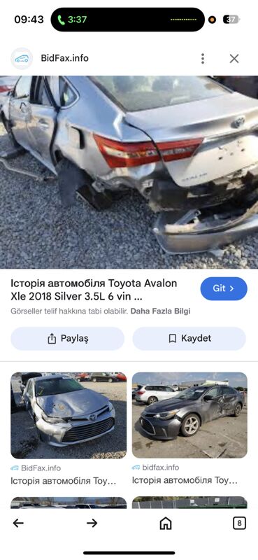 Toyota Avalon 2018 - 285 000 TMT - Ашхабад - img 9