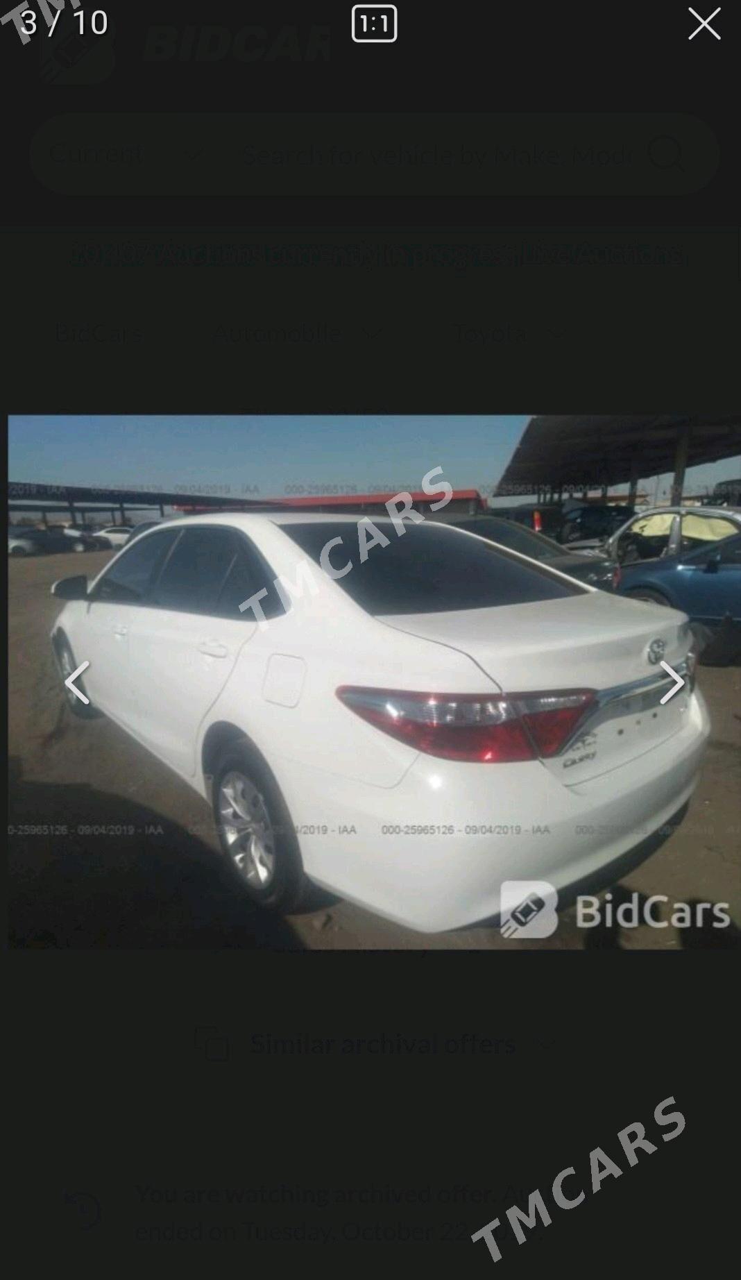 Toyota Camry 2016 - 255 000 TMT - Ашхабад - img 9
